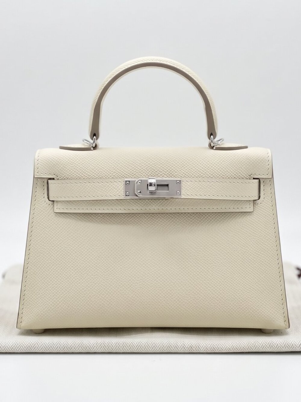 The Kinsley 19 - Vanilla - Top Handle Mini Bag